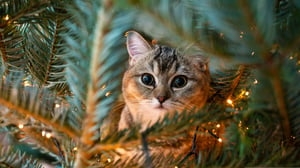 kat-kerstboom-chat-sapin-noel